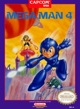 Mega Man 4 (USA) (Rev 1) box cover front